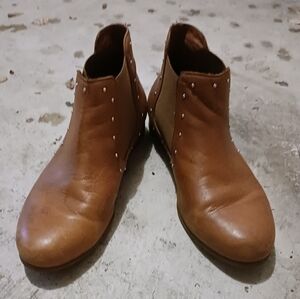 Brown Leather Ankle Boots